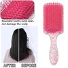 Cute Hair Brush for Women & Girls, Glide Through Tangles with Ease for Thick Curly Thin Long Short Dry & Wet Hair (Pink)