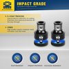 BLACKROBOT 2PCS Impact Bit Holders 3/8 Inch Square Drive to 1/4 Inch Hex Socket Adapter for Impact Wrench