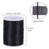 Tenn Well Nylon Satin Cord, 295 Feet 2mm Black Nylon String for Jewelry Making, Silky Rattail Cord for Bracelets, Necklaces, Macrame Keychains, Lanyards, Beading