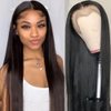 SVNRES 26 Inch Synthetic Lace Front Wigs For Women，Synthetic Artificial Black Straight Hair Glueless Long Silk Straight Natural Heat Resistant Fiber Pre Plucked Natural Wig With Baby Hair