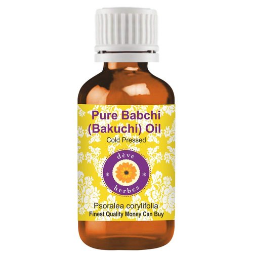 Deve Herbes Pure Babchi (Bakuchi) Oil (Psoralea corylifolia) Cold Pressed 30ml (1 oz)