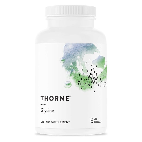 THORNE Glycine - Amino Acid Support for Relaxation, Detoxification, and Muscle Function - 250 Capsules