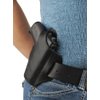 Barsony Black Leather Pancake Gun Holster for Colt 380 Mustang Pony right
