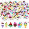 WATINC 60Pcs Ice Cream Mini Erasers for Kids Bulk Watermelon Chocolate Popsicle Pencil Rubbers Ice-Cream Balls Eraser School Teacher Prizes Homework Reward Summer Party Favors Goodie Bags Filler