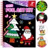 Creative Foil Art Kit for Kids - Christmas Themed Craft Set with 90 Foil Sheets & 32 Pages - Fun DIY Activity for Kids Ages 3-9 - Perfect Holiday Gift, Mess-Free Crafting & Creative Play