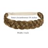 TOECWEGR Braid headband 3 Strands Synthetic Braided Hair Headbands Stretch Plaited Hair Headbands Hairpiece Fashion Girl Costume Hair Accessories