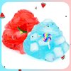 8 Pack Jelly Cube Slime Kit, Scented Crunchy Slimes, with Peach, Avocado, Watermelon ect Slime Charms, DIY Crystal Slime Party Favors for Kids Girls Boys
