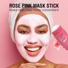 QUNIJOU Rose Mask Cleaning Stick for Face, Rose Deep Cleanse Mask, Rose Mask Cleaning Stick Blackhead Remover, Skin Brightening, Blackhead Remover with Rose Extract, for All Skin Type