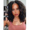 UNICE EasiContour V Part Wigs Human Hair Jerry Curly Glueless Wigs Human Hair Clip in Vpart Wig Minimal Leave Out Upgrade U Part Human Hair Wig Beginner Friendly 18 inch