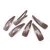 Dofash 7CM/2.75IN Brown Snap Hair Clips Hair Grips Metal Hair Clips 7Cm/2.75In Hair Accessories For Women 12PCS (Brown)