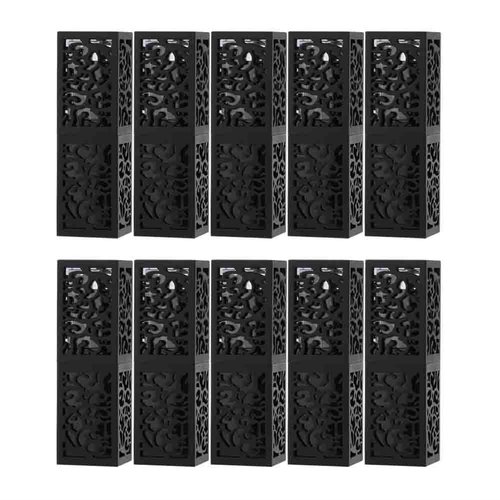 Dioche 10Pcs Empty Lipstick Tube, 12.1mm Lipstick Tube Empty DIY Cosmetic Lip Balm Container Bottle Lipstick Container Lipstick Bottle Black Hollow Lipstick Tube Handmade Lipstick Shell(01)