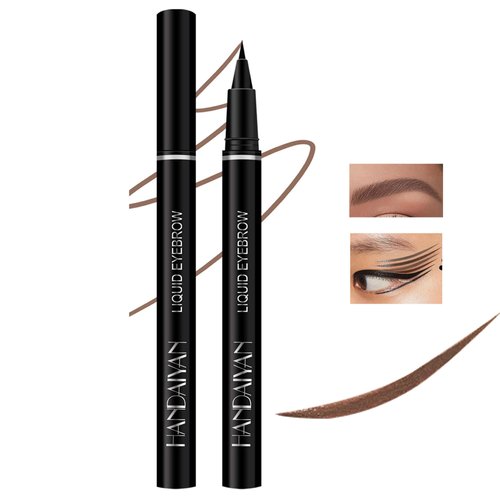 Easilydays Eyebrow Pencil Ultra-Fine Liquid Eyeliner, Wild Eye Makeup Water Eyebrow Pen, Waterproof Brow Pen Eye Pencil, Multifunctional Finish，Longwearing, Smudge-proof, Ultra-Fine Tip (03)