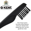 Kent Hair Brush Cleaning Tool and Hairbrush Cleaner Rake Tool for Brush Hair Remover, Hair Brush Cleaner, and Hair Brush Rake for Removing Hair and Dandruff from Brushes, Combs and Grooming Tools