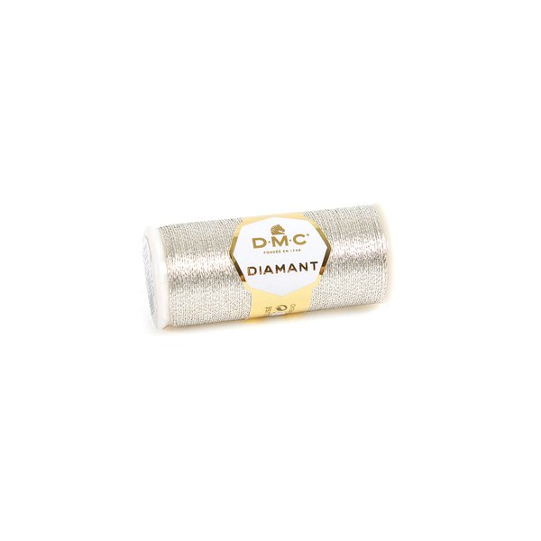 DMC Diamant Metallic Needlework Thread, 38.2-Yard, Light Silver