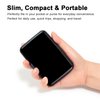 Kaabao Credit Card Holder, Metal Card Wallet for Women Men, Slim ID Card Holders RFID Blocking Protector Sleeves Aluminum Business Hard Case (Black)