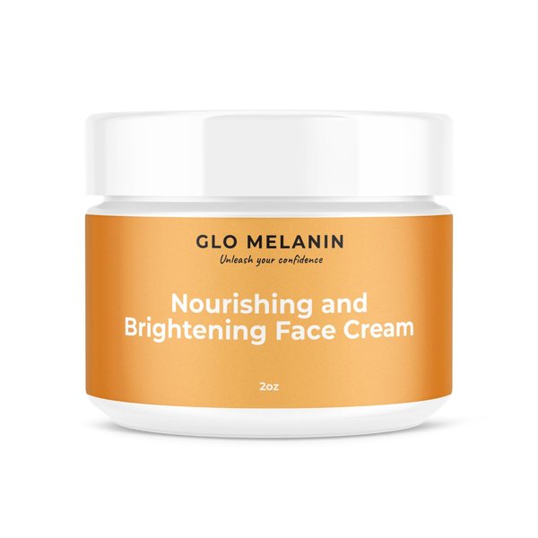 Glo Melanin Nourishing Face Cream - Illuminate Your Skin with Nourishing Cream for Face - Radiant Glow and Renewal with Face Cream (2 Oz)
