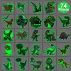 CHARLENT Glow in The Dark Dinosaur Temporary Tattoos for Kids - 74 Individually Sheets Luminous Dinosaur Tattoos for Boys Birthday Party Favors Goodie Bag Fillers