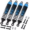 (4-Pack) HobbyPark Aluminum Shock Absorber Assembled 166004 Blue for Redcat Shockwave Sandstorm Tornado Epx/PRO S30 Parts