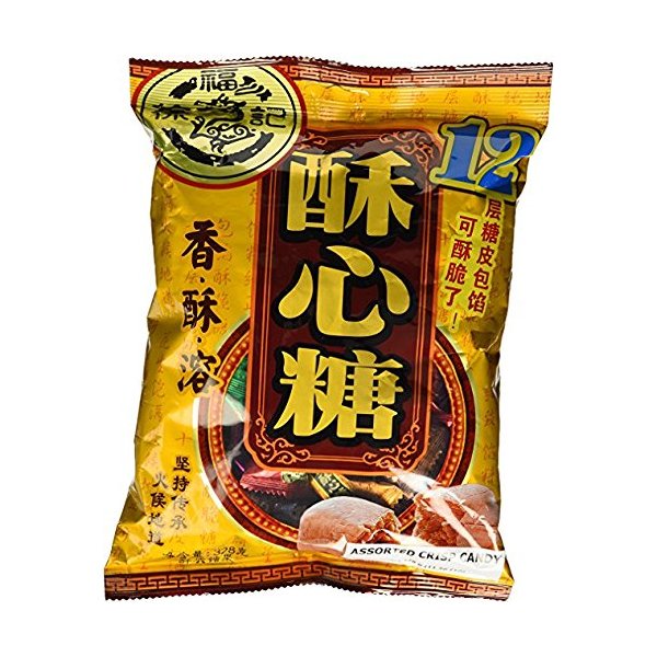 酥心糖 Xu Fu JI - Assorted Crispy Candy 328g/11.56 oz (Pack of 3)