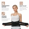 NeoTech Care Adjustable Double Pull Lumbar Brace/Lower Back Belt, Black, Size XXL