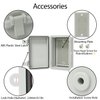 LMioEtool Junction Box, ABS Plastic, IP65 Waterproof Dustproof Universal Electrical Enclosure, Hinged Shell Outdoor and Indoor Usage Project Box, 5.9"x 3.9"x 2.8"(150x100x70mm), Grey