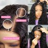 Wear And Go Glueless Wigs Human Hair Water Wave Lace Front Wigs Human Hair Pre Plucked Glueless Wigs Human Hair 13x4 HD Lace Front Wigs Human Hair 180 Density Water Wave Lace Frontal Wigs 26inch