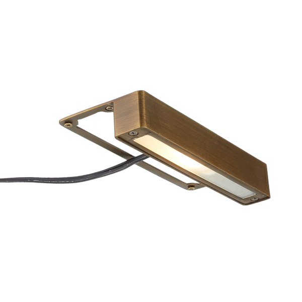 VOLT Cast Brass 12V Undercover Hardscape Light (Bronze) with 3W 2700K G4 LED Bulb