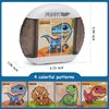 Fullware Rotating Puzzle for Kids 3 4 5 6 7 8 Year Old, 4 Puzzles in 1, Toddlers Travel, Car, Airplane, Road Trip Activities, Fine Motor Skills, Fidget, Gift for Boys & Girls Ages 3+ (Dinosaur)