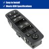Driver Side Power Master Control Window Switch Replacement for 2009-2012 Dodge Ram 1500 2500 3500, OE Replace 4602863AD 4602863AB 4602863AC 901-473