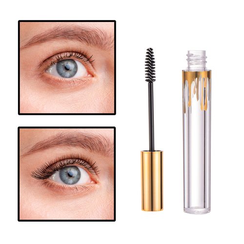 Ideal Swan 3PK 40ml Empty Mascara Tube Eyeliner Cream Container Bottle, Lip Gloss Bottle with 3 Piece Funnel & Rubber Inserts for Castor Oil（Wave）