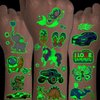 CHARLENT 300 Styles Glow in The Dark Tattoos for Kids, 36 Sheets Mixed Styles Luminous Temporary Tattoos for Boys Girls Party Favors Goodie Bag Fillers