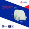 Lithonia Lighting Basics Low Profile Emergency Light, LED Emergency Lights for Business, Ceiling or Wall mount, White Thermoplastic, 120/277V Dual Voltage (EU2L M12)