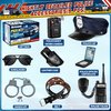 Metemot 9Pcs Police Toys, Police Costume Accessories for Kids, Cop Costume Accessories, Toy Handcuffs, Police hat, Police Officer Costumes Gear for Kids, Halloween for Kids Boys Girls