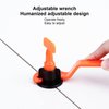 402Pcs Tile Leveler Set Reusable Tiles Leveling System Kit with Cross Clip Wrench for Floor Professional Tile Leveling System Kit Achieve Perfectly Aligned Tiles Easily