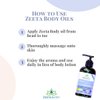 Zeeta Clarity Body Oil 8oz Vegan/Natural/USA Made