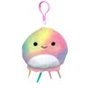 Squishmallows Official Kellytoy 3.5 Inch Clip On Bag Keychain Backpack Clips Squishy Soft Plush Toy Animal (Janet Jellyfish)