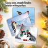 The Best Card Company - 10 Holiday Note Cards for Christmas - Festive Bulk Assortment, Boxed Notecards with Envelopes (4 x 5.12 Inch) - Penguins and Greetings M2951XSG