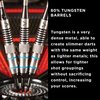 Viper Grim Reaper 80% Tungsten Soft Tip Darts with Storage/Travel Case, Medium Knurling, 18 Grams, Blue