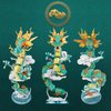 BDYDT Dragon Series Auspicious Lucky Dragon Micro Building Blocks Set （2860PCS）-Building Set Model Toys Gifts for Kid and Adult