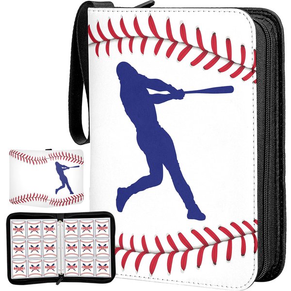 Generic 900 Pockets Baseball Card Binder, Trading Card Binder Dampproof Dustproof and Waterproof, baseball card holder PU leather, Sport Card Holder, Baseball Card Sleeves, Card Album Protectors