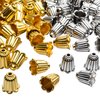 Bead Caps Accessories, 100pcs Flower Spacer Bead Caps Antique Alloy Cone Bead Caps Tassel Ends Cap Jewelry for Bracelet Necklace Earring Crafts Making