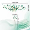 inSowni 7 Pieces Vintage Party Prom Wedding Bridal Emerald Green Beads Crystal Hair Side Combs+Rhinestone U-shaped Hair Pins Headpieces for Brides Bridesmaids Women Girls