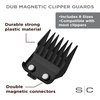 StyleCraft Professional Dub Magnetic Hair Clipper Guards from 1/16 to 3/4" Premium Neodymium Black