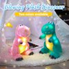 Houwsbaby 13'' LED Glowing Dinosaur T-Rex Light Up Stuffed Animal Night Light Plush Toy Hugging Soft Kawaii Gifts for Kids Boys Girls Decoration Holiday Birthday Present, Green
