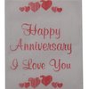 JustPaperRoses Happy Anniversary, Printed Toilet Paper Gag Gift, Funny Novelty Wedding or Dating Anniversary Present for Him or Her