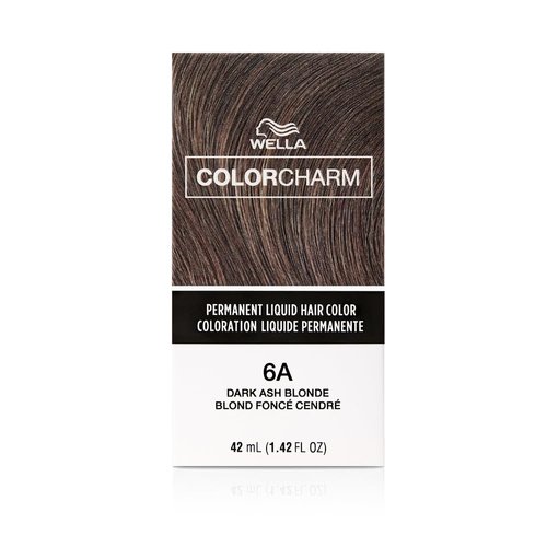 COLORCHARM Permanent Liquid Hair Color for Gray Coverage| 6A Dark Smokey Ash Blonde | 1.4 Fl Oz