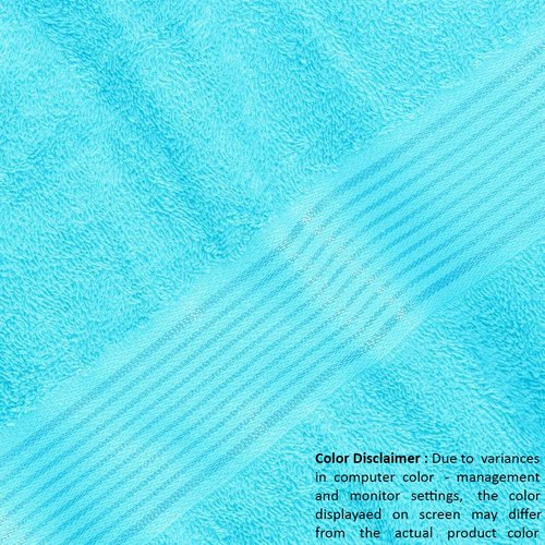 Belizzi Home Ultra Soft 6 Pack Cotton Towel Set, Contains 2 Bath Towels 28x55 inch, 2 Hand Towels 16x24 inch & 2 Wash Coths 12x12 inch, Ideal for Everyday use, Compact & Lightweight - Turquoise Blue