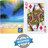 Spa Depot Waterproof Playing Cards - Tropical Paradise - Washable Flex-Vinyl Plastic Poker Deck