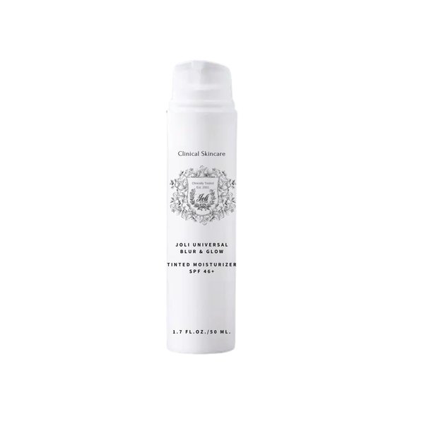 Joli Universal Blur & Glow Tinted Moisturizer With Spf 46 - Primer All-In-One Face, Micronized Zinc Oxide, Sunscreen - Broad Spectrum Protection Against Uva & Uvb Rays Tinted Sunscreen Face 1.7 Oz
