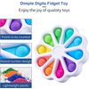 Dimple Digits Fidget Toy Flower Dimples Fidget Popper Toy, Pop Dimple Toys for Toddlers 1-3 Simple Poppers Dimple Fidget Toy Number Learning Toys